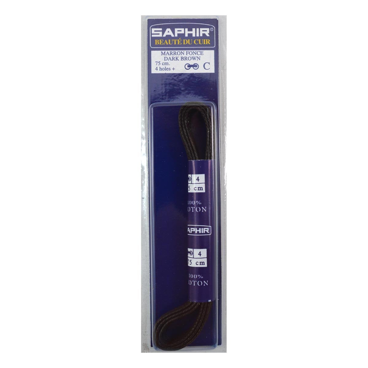 Saphir Beauté Du Cuir Flat Waxed Lace (75cm) - Straits Establishment 