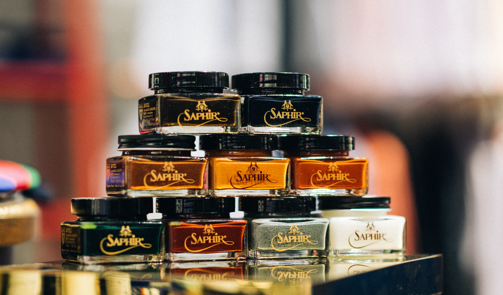 Saphir shoe shop polish wholesale